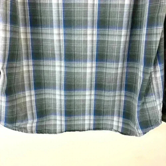 CARHARTT Green Plaid Durable 100% Cotton Long Sleeve Button Down Shirt Size L - Picture 9 of 14